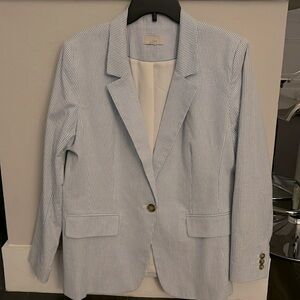 Loft seersucker blazer